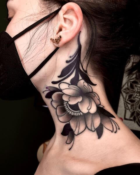 Large Neck Tattoo