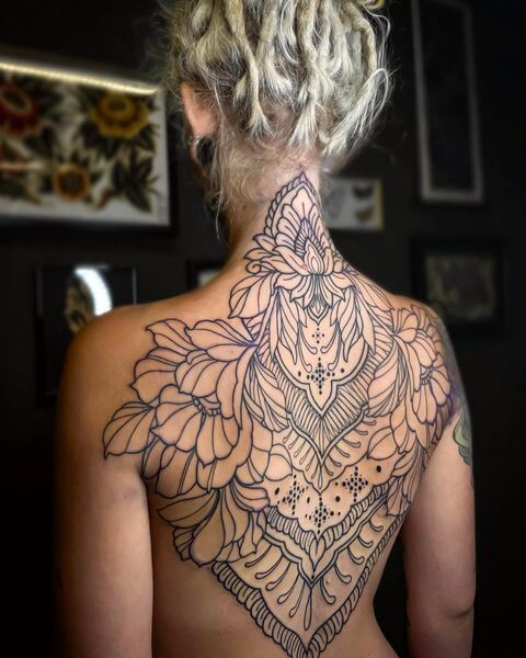 Back of the Neck Tattoo