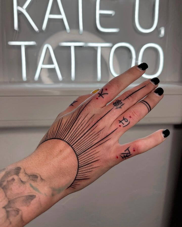 Hand and Finger Tattoos