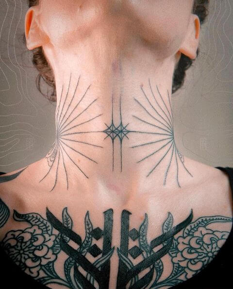 Full Neck Tattoo