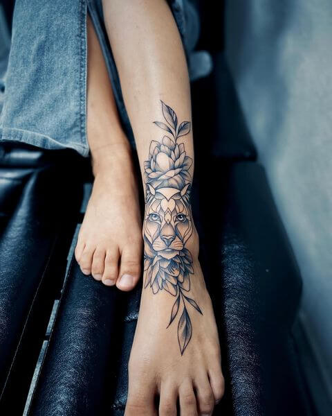 98 Calf Tattoo Ideas As Cool As They Are Unique  Bored Panda