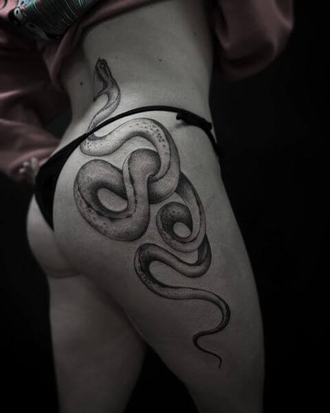 snake tattoos for women
