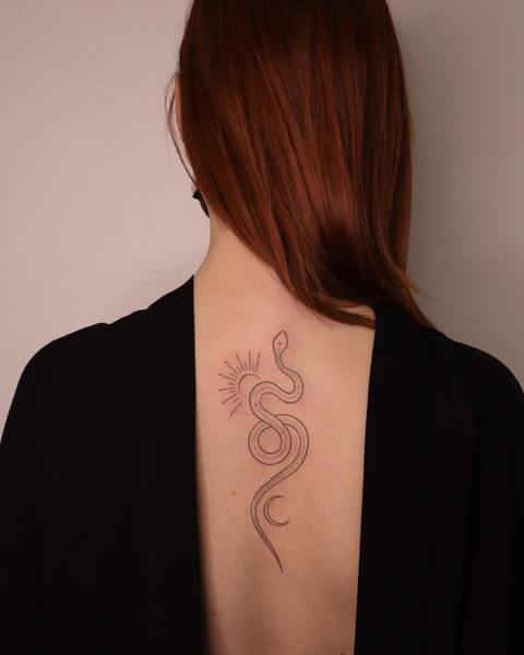 Snake Tattoo on Back