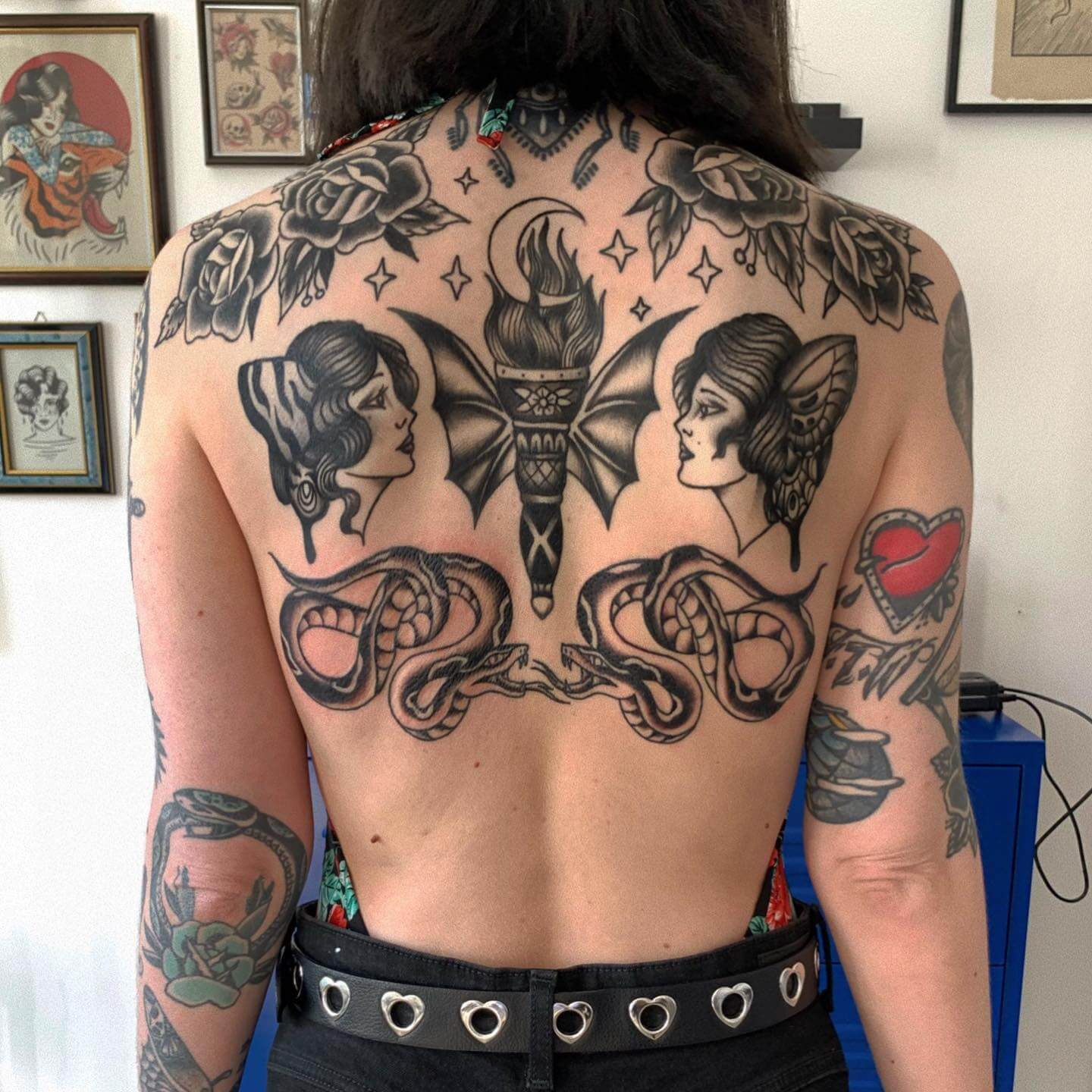 Traditional Back Tattoo