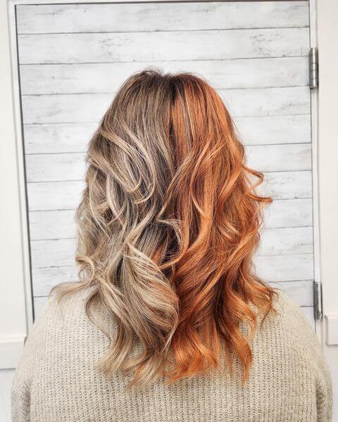 Orange and Blonde hair