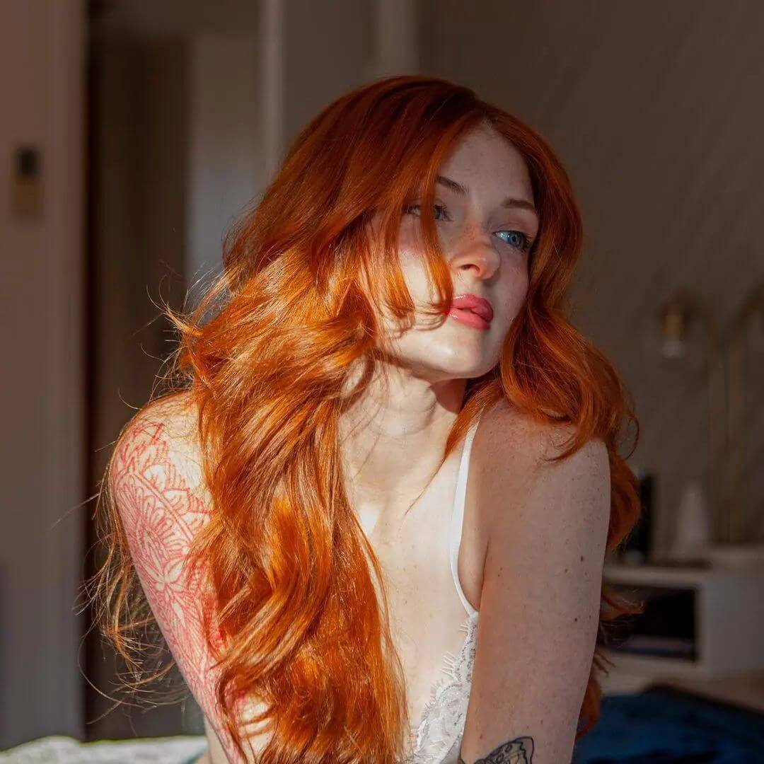 Orange Hair On Light Skin