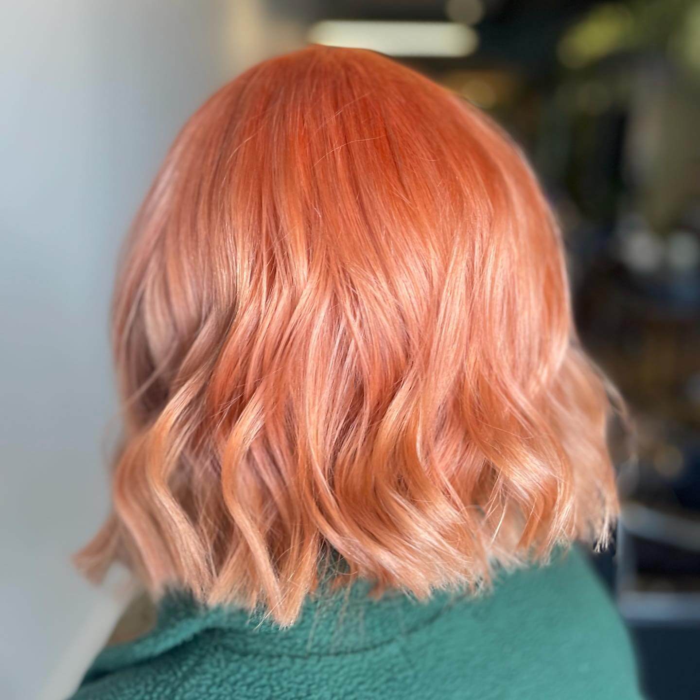 Orange Hair with Blonde Highlights