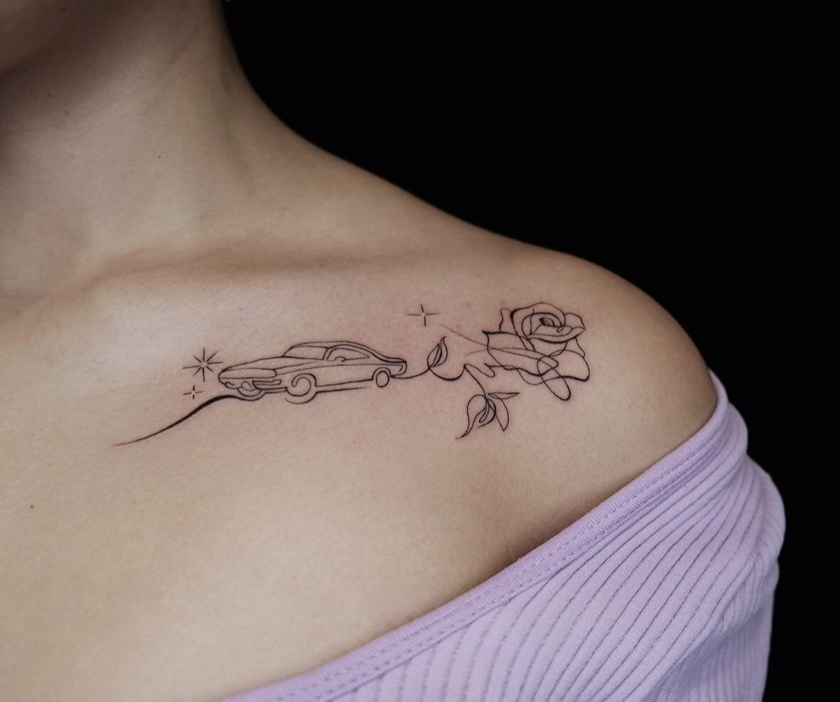 Tattoo Under Collarbone