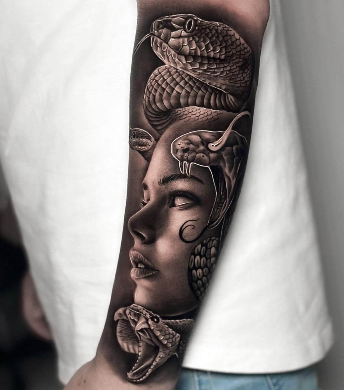 Realistic Medusa Tattoos