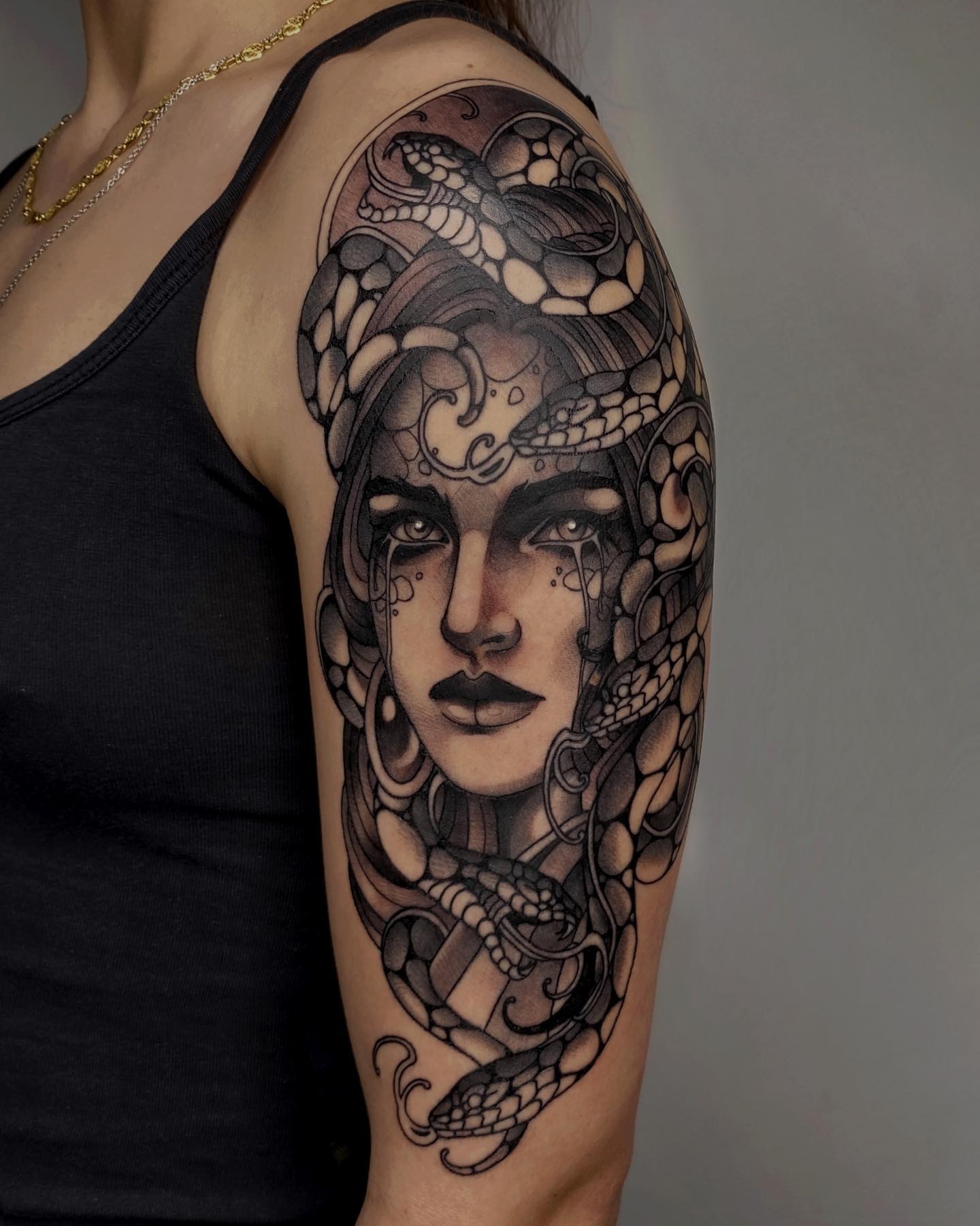 Black Medusa Tattoos