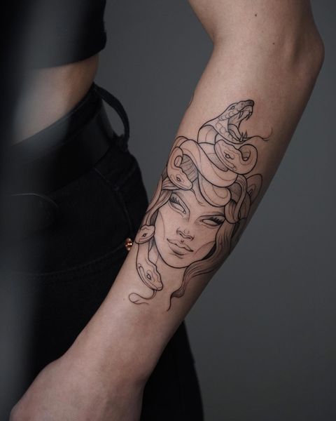 medusa tattoo for women