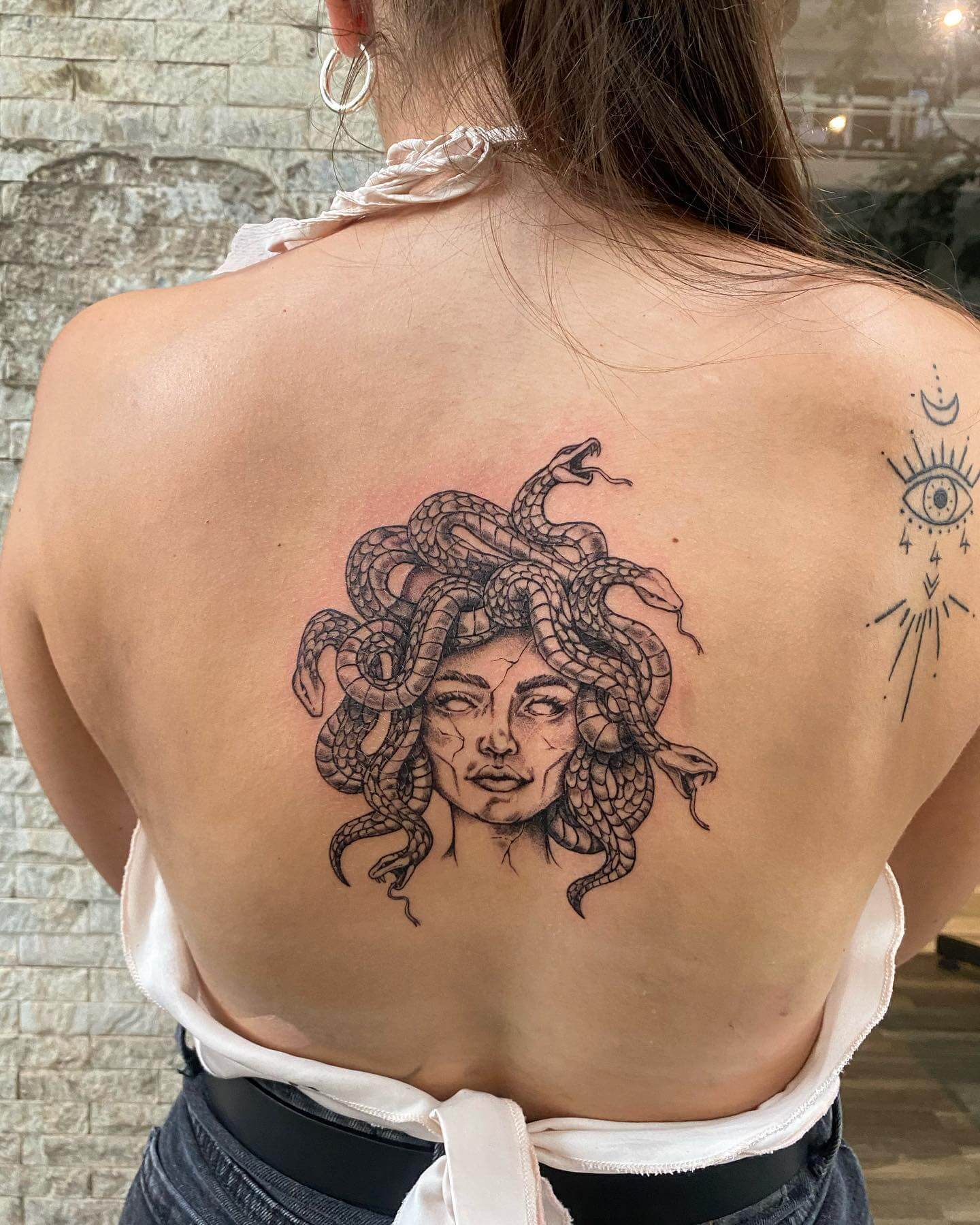 Medusa Back Tattoos