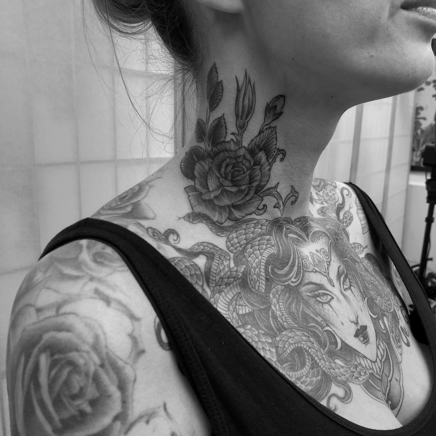 Medusa Chest Tattoos