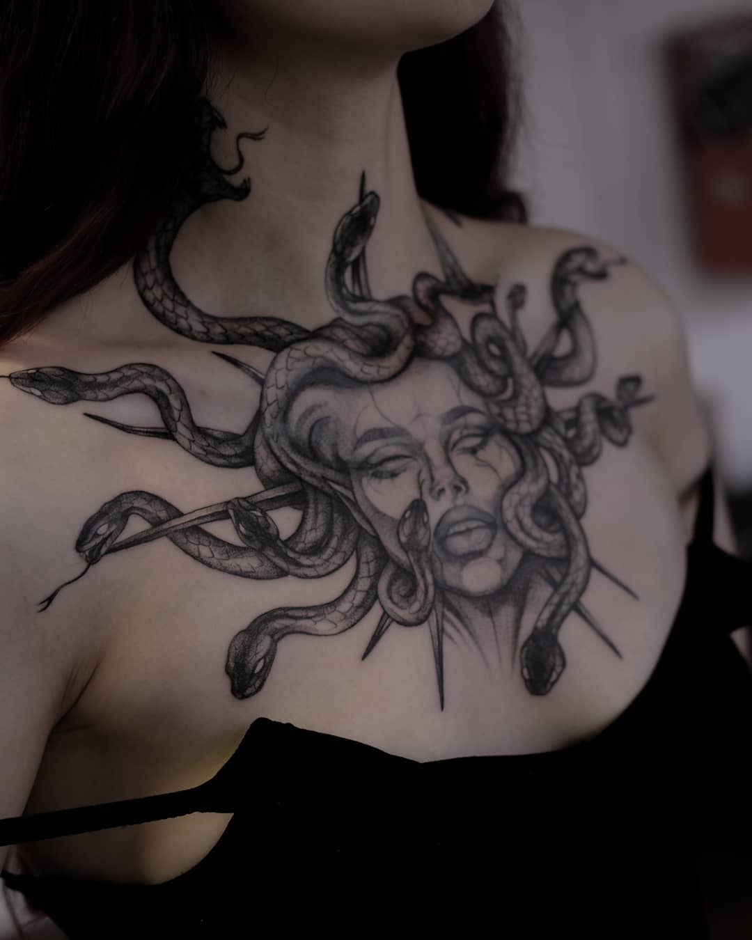 Medusa Chest Tattoos