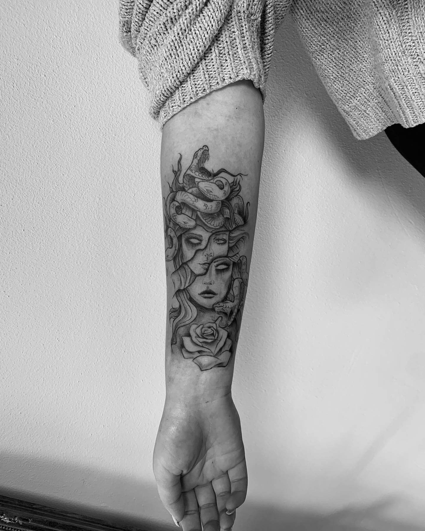 Medusa Forearm Tattoos