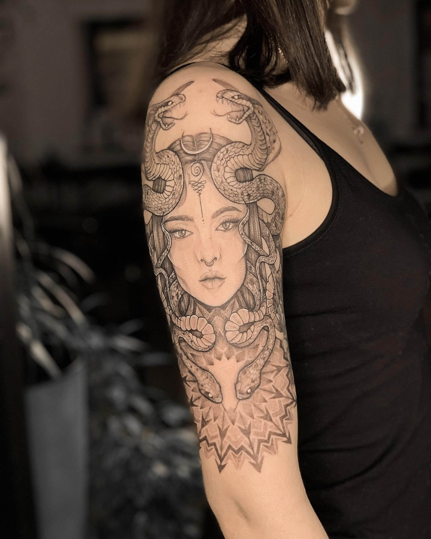 Medusa Half-Sleeve Tattoos