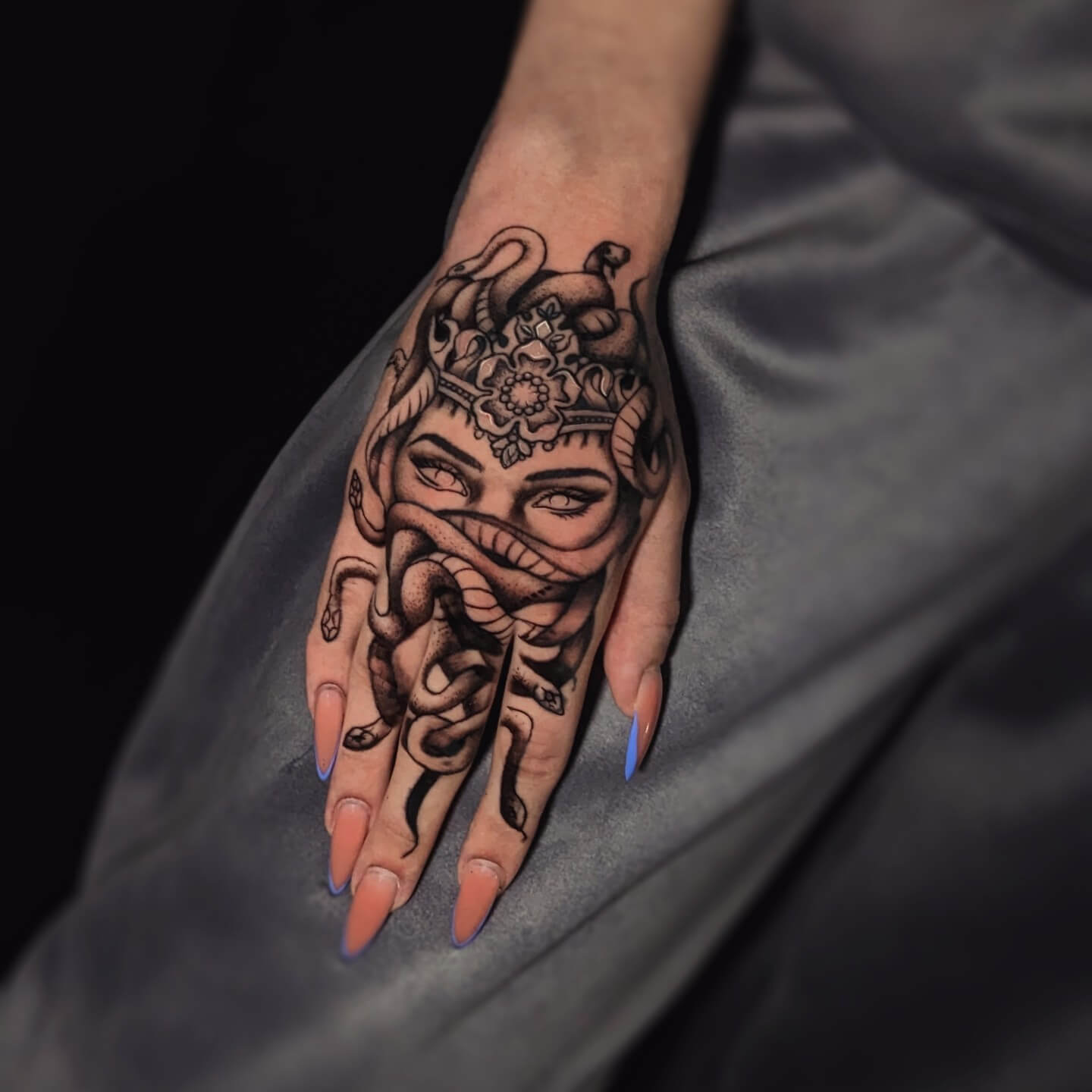 Medusa Hand Tattoos