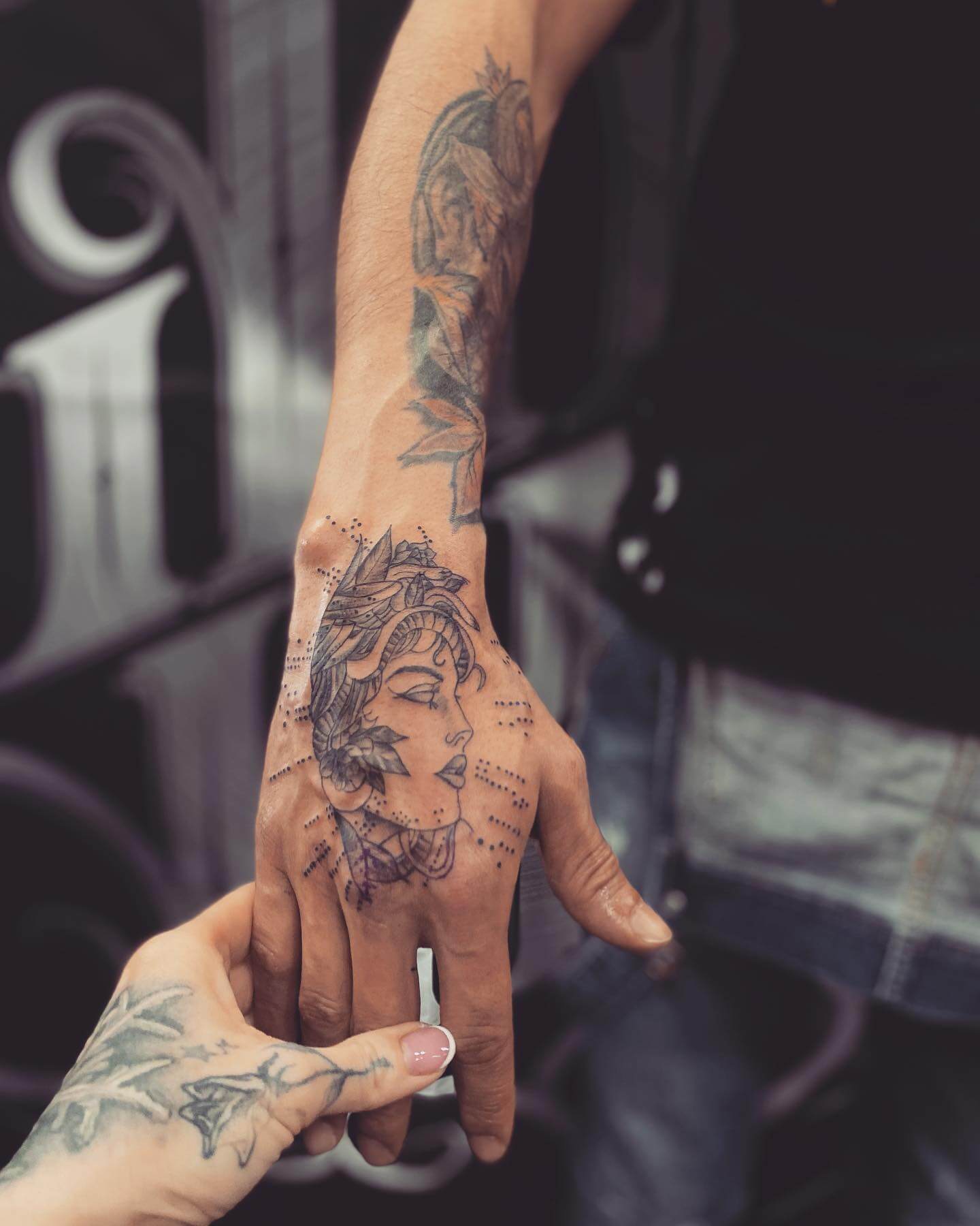Medusa Hand Tattoos