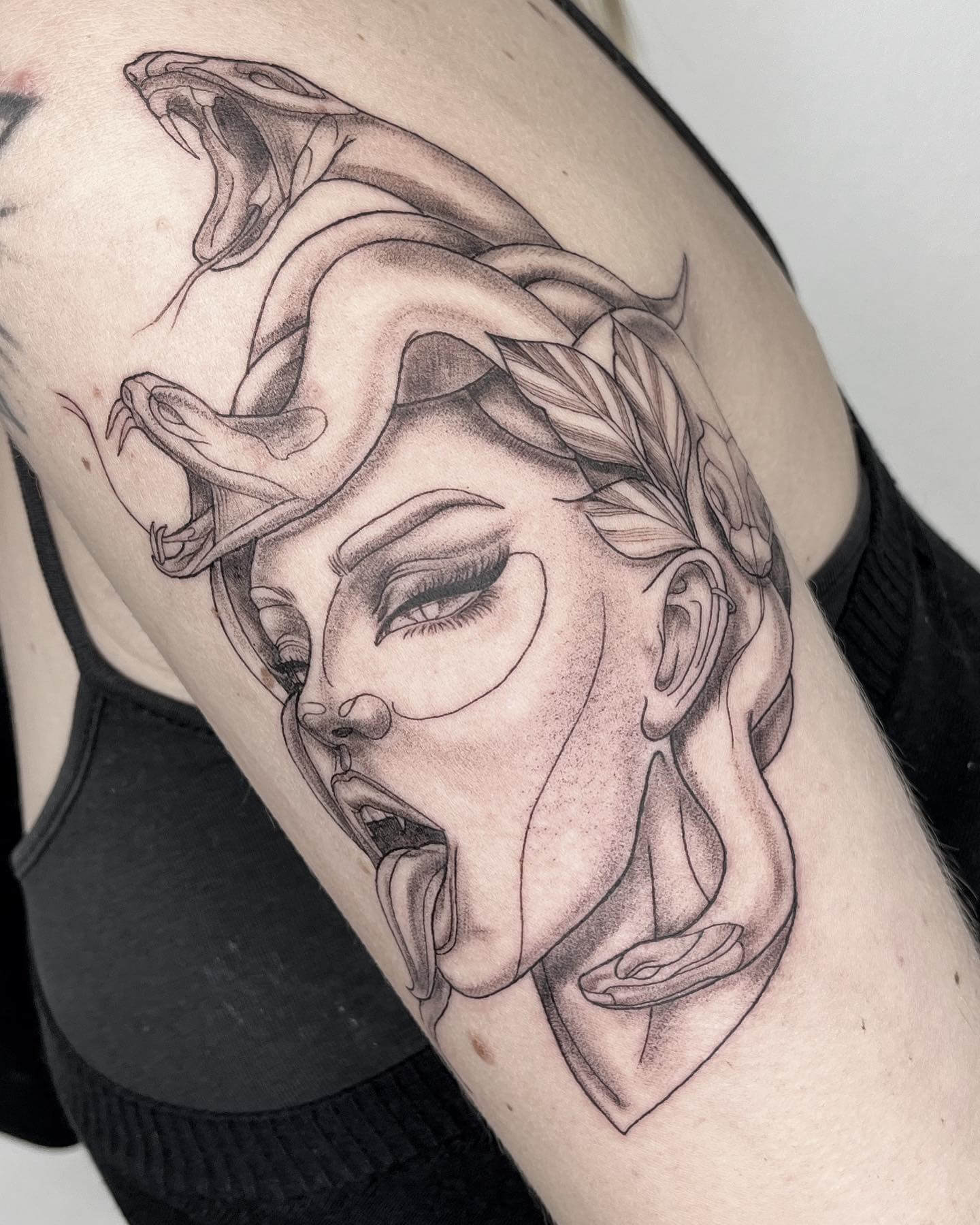 Medusa Shoulder Tattoos