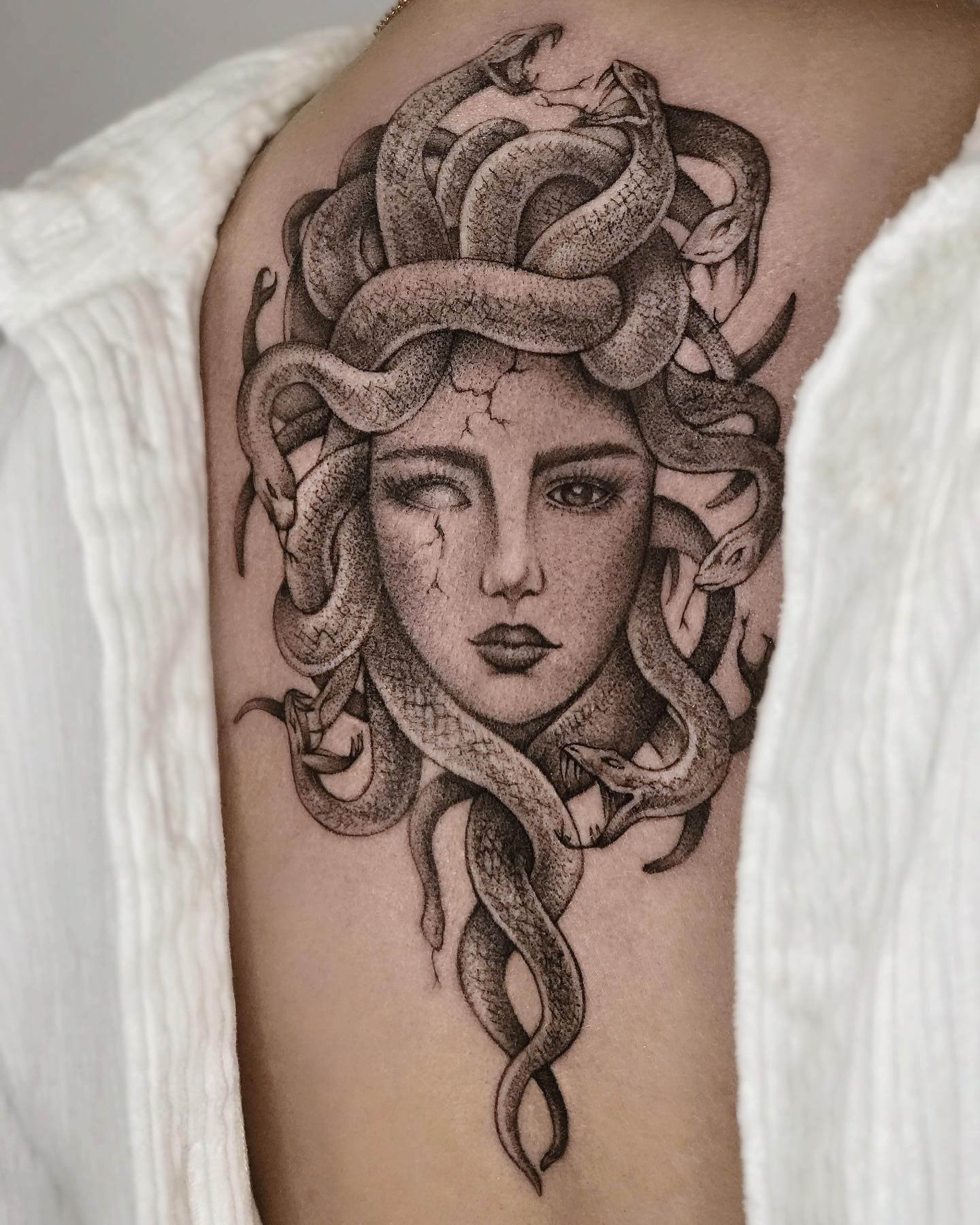 Medusa Spine Tattoos