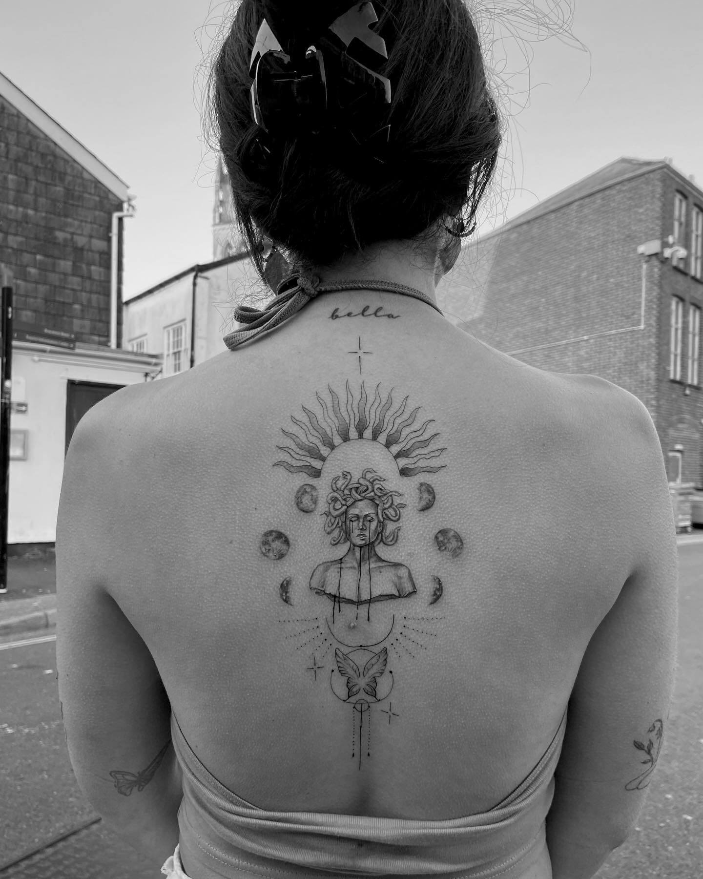Medusa Spine Tattoos