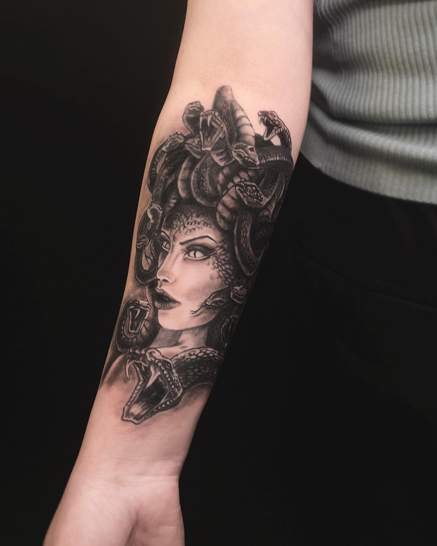 Black Medusa Tattoos