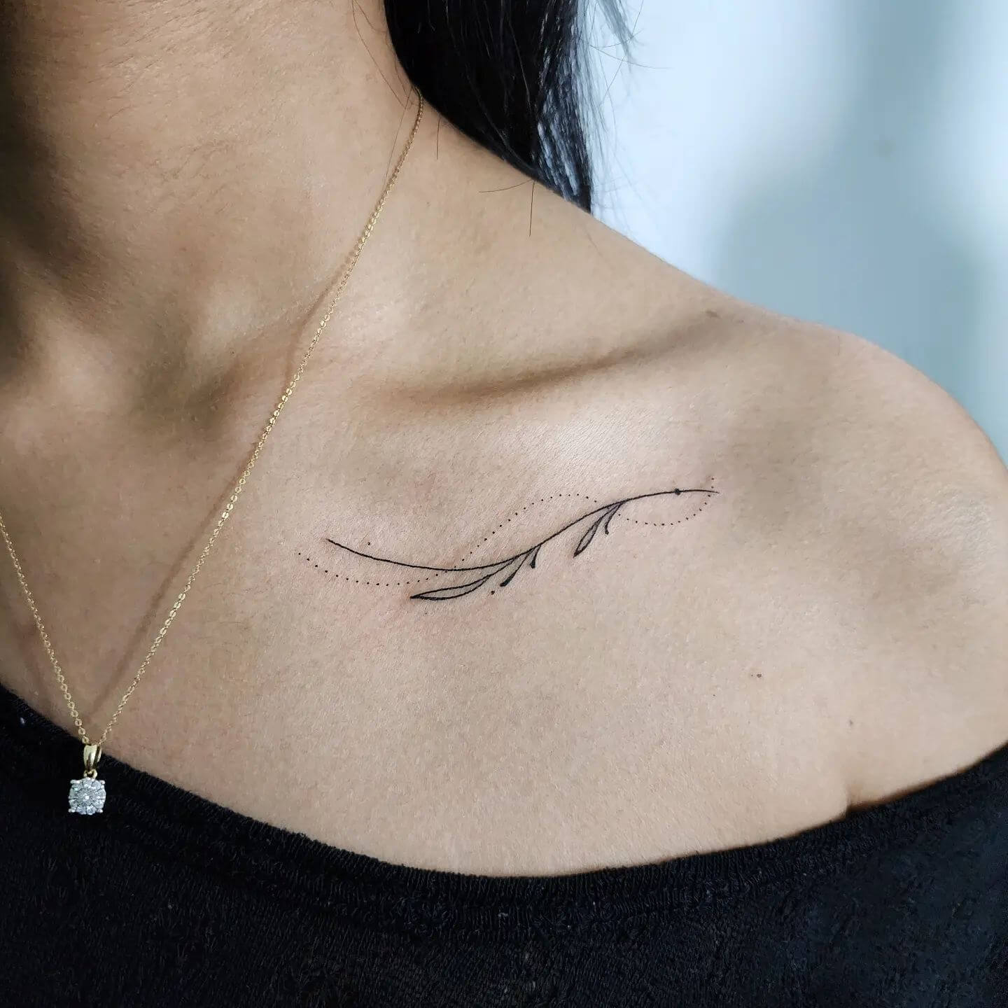 Small Collarbone Tattoos