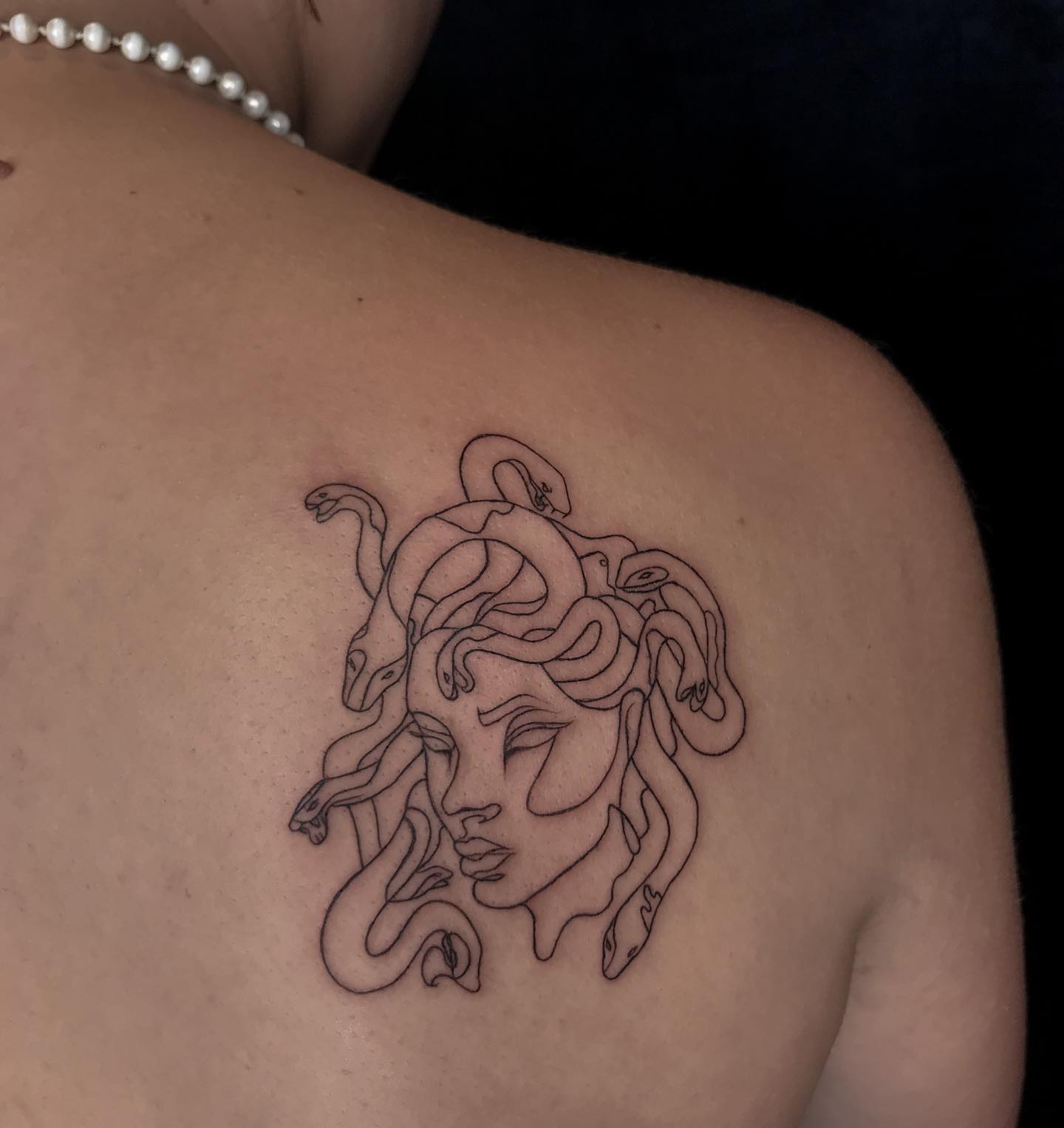 Medusa Tattoo Outline